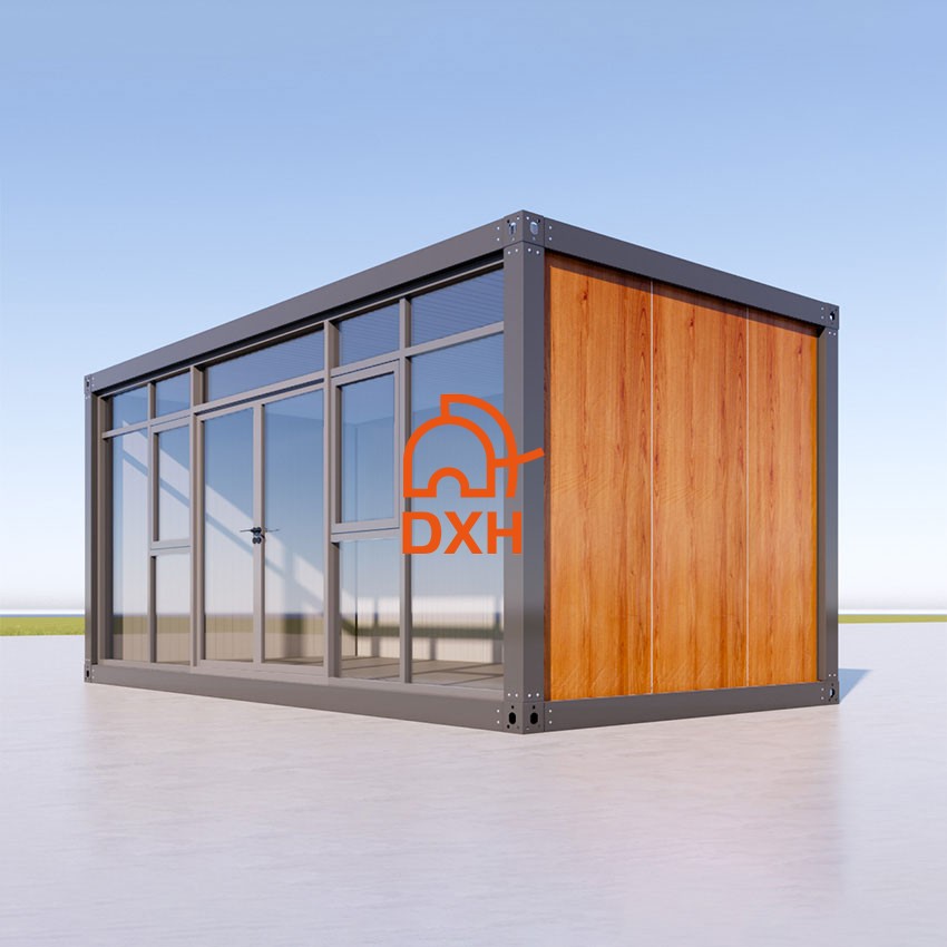 Floor-to-Ceiling Window Container Office