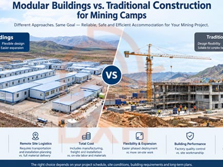 Modular Buildings vs. Traditional Construction for Mining Camps